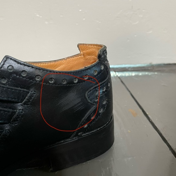 John Fluevog Black Strappy Flats - Picture 2 of 6